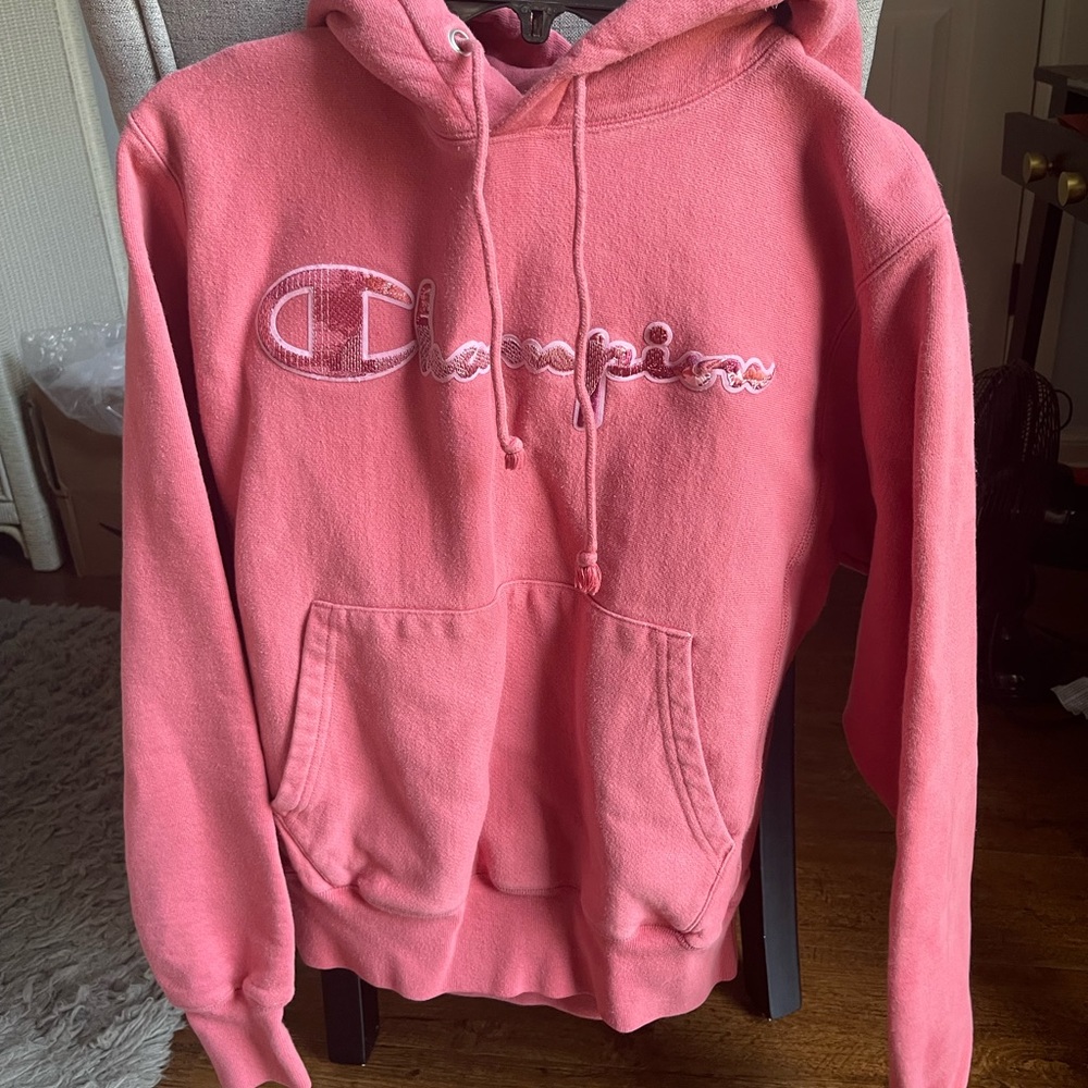 Champion Embroidered Logo Hoodie